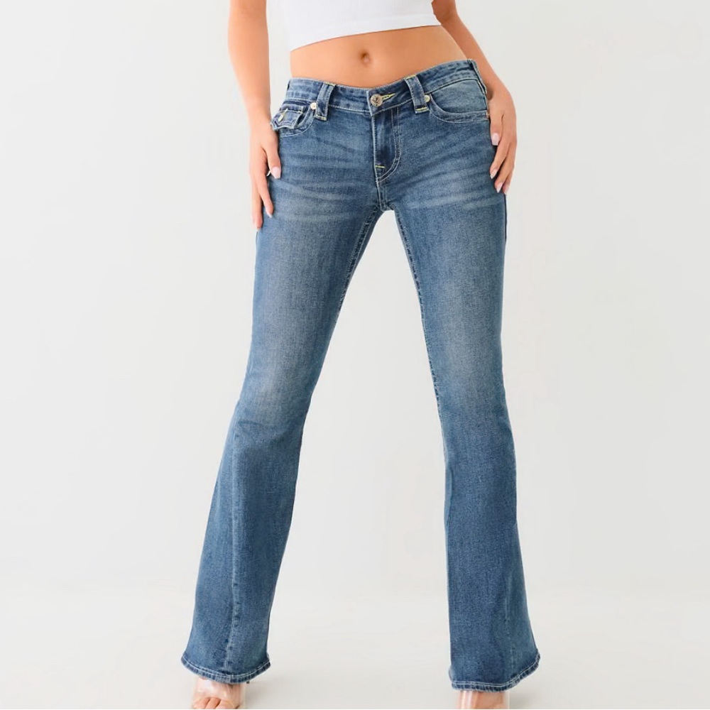 True Religion Joey Low Rise Flare Jean